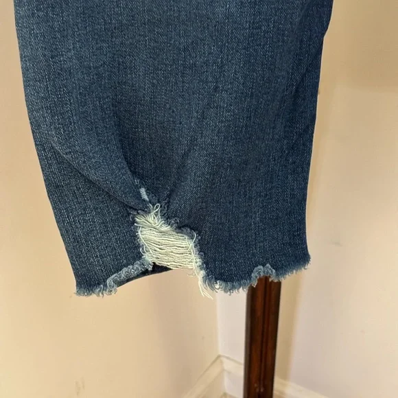 Liverpool Los Angeles Women’s Blue Denim Stretchy Crop Jeans Size 10 (30W) - Picture 7 of 9